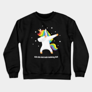 Dabbing Unicorn - Dapping Unicorn  color Crewneck Sweatshirt